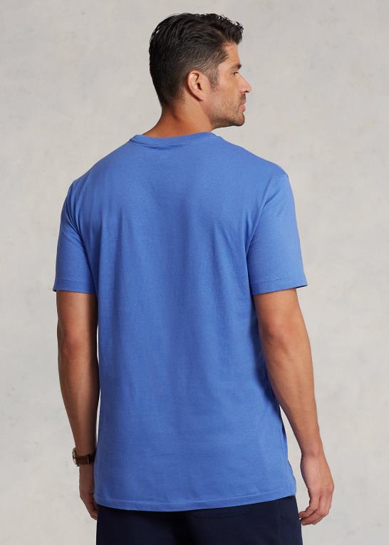 pigesten blå Mænd Ralph Lauren jersey t-shirt med rund hals Z426B8716