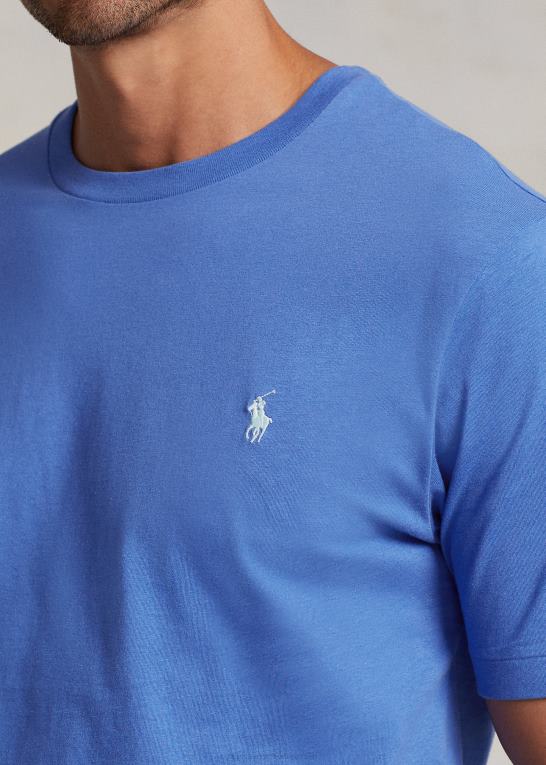 pigesten blå Mænd Ralph Lauren jersey t-shirt med rund hals Z426B8716