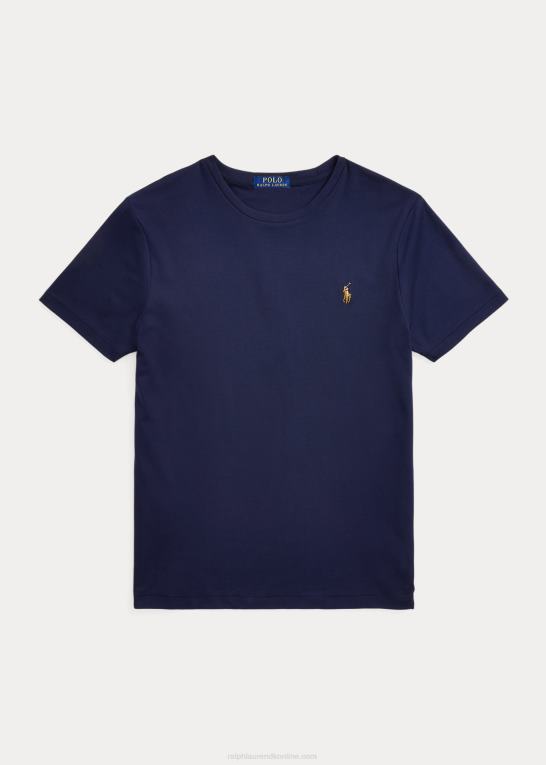 raffineret flåde Mænd Ralph Lauren brugerdefineret slim fit blød bomulds t-shirt Z426B533