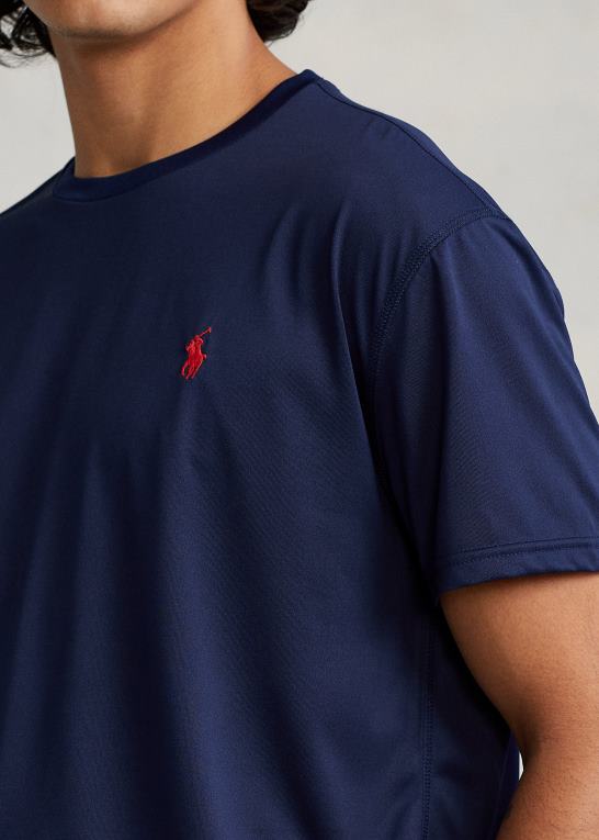 raffineret flåde Mænd Ralph Lauren klassisk pasform performance jersey t-shirt Z426B280