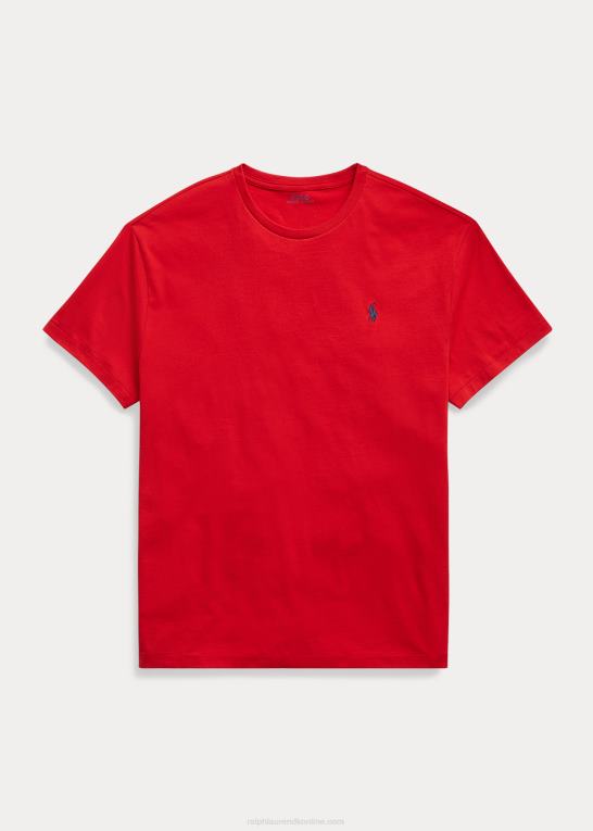 rl2000 rød Mænd Ralph Lauren jersey t-shirt med rund hals - alle passer Z426B164