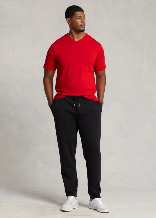 rl2000 rød Mænd Ralph Lauren jersey t-shirt med v-hals Z426B1841