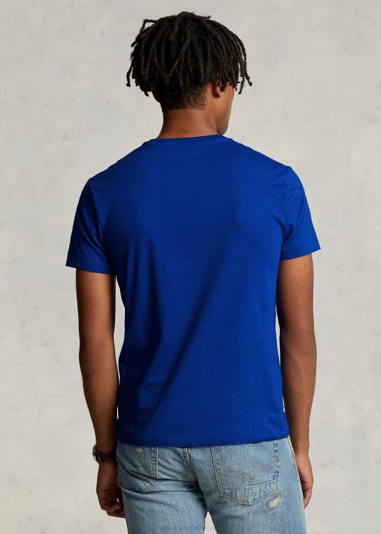 safir stjerne Mænd Ralph Lauren brugerdefineret slim fit jersey t-shirt med rund hals Z426B460