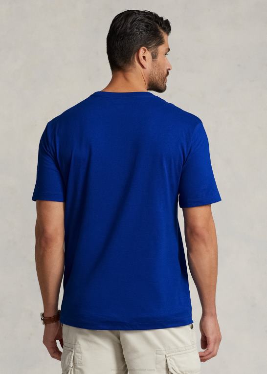 safir stjerne Mænd Ralph Lauren jersey t-shirt med v-hals Z426B1846