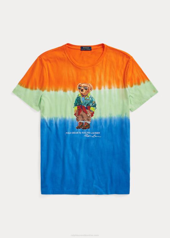 safir stjerne Mænd Ralph Lauren klassisk pasform polo bear tie-dye t-shirt Z426B706