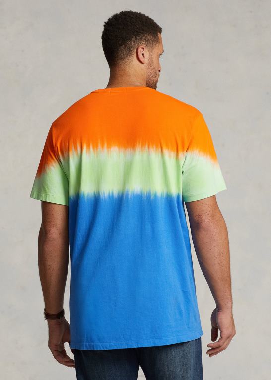 safirstjernebjørn Mænd Ralph Lauren polo bear tie-dye t-shirt Z426B1364