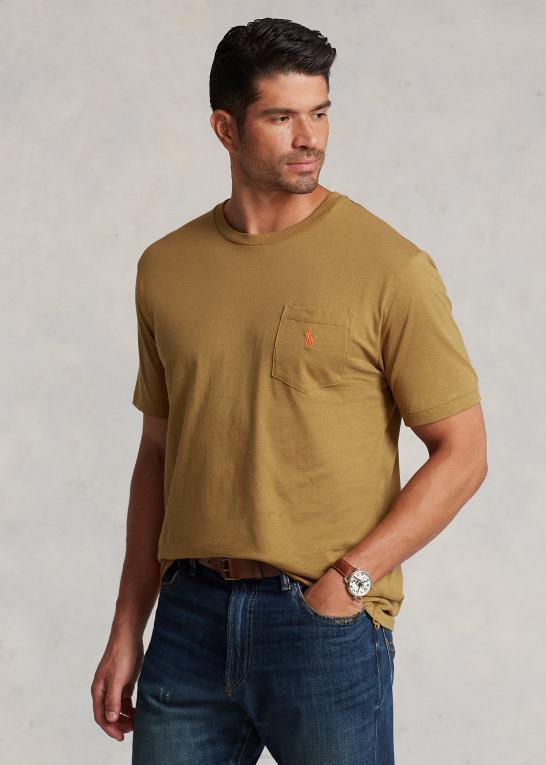 sandsurfe Mænd Ralph Lauren jersey lomme t-shirt Z426B1857