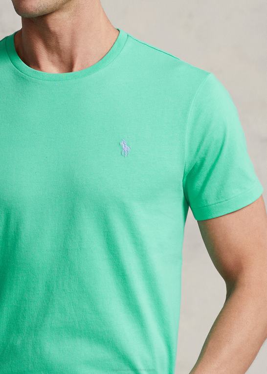 solnedgang grøn Mænd Ralph Lauren jersey t-shirt med rund hals - alle passer Z426B167