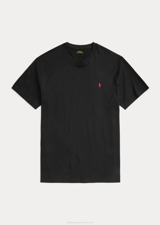 sort Mænd Ralph Lauren jersey t-shirt med rund hals Z426B8710