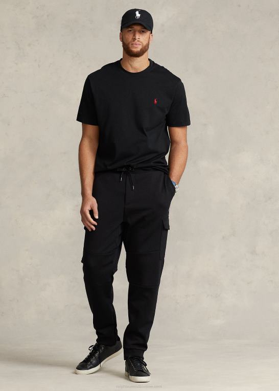 sort Mænd Ralph Lauren jersey t-shirt med rund hals Z426B8710