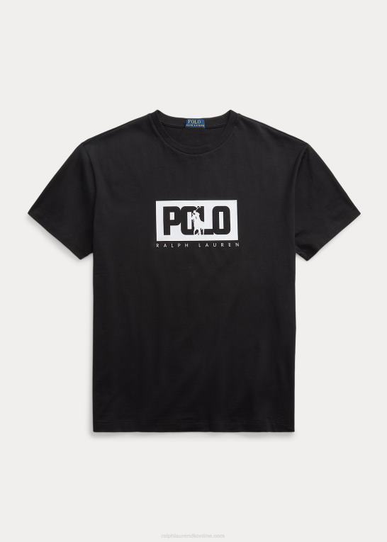 sort Mænd Ralph Lauren klassisk pasform logo jersey t-shirt Z426B501