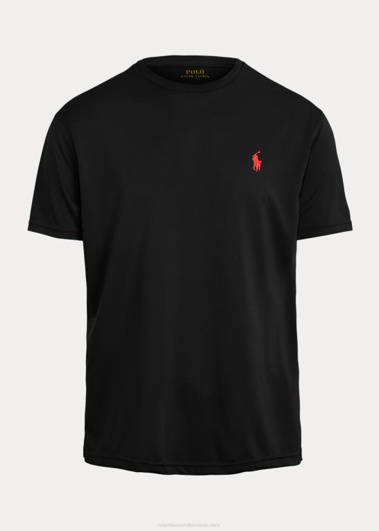 sort Mænd Ralph Lauren klassisk pasform performance jersey t-shirt Z426B278