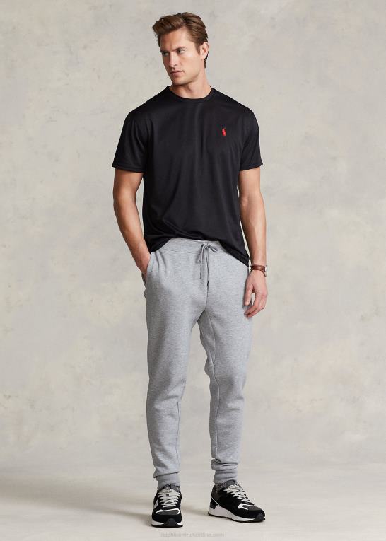 sort Mænd Ralph Lauren klassisk pasform performance jersey t-shirt Z426B278