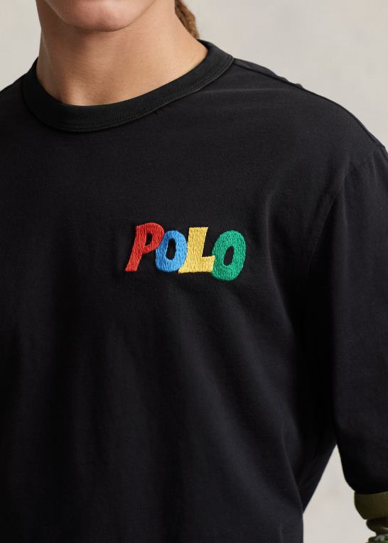 sort multi Mænd Ralph Lauren klassisk pasform logo jersey t-shirt Z426B8656