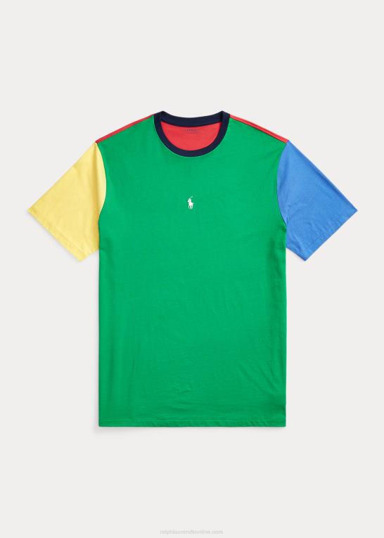 stamme multi Mænd Ralph Lauren farveblokeret jersey t-shirt Z426B1407