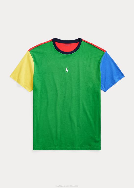 stamme multi Mænd Ralph Lauren klassisk pasform farveblokeret jersey t-shirt Z426B8378