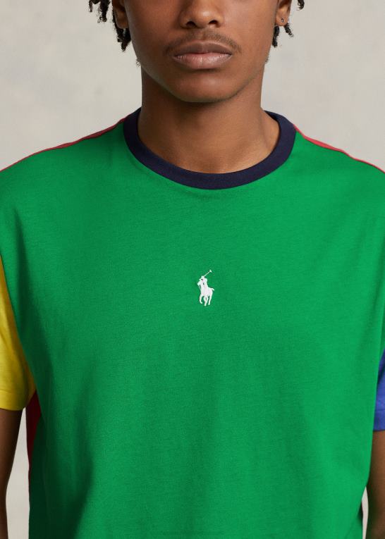 stamme multi Mænd Ralph Lauren klassisk pasform farveblokeret jersey t-shirt Z426B8378