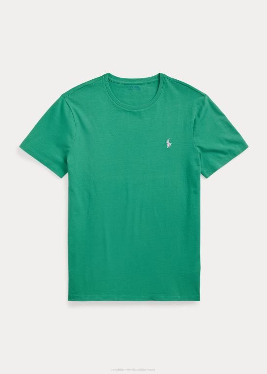 tømmerflåde grøn Mænd Ralph Lauren jersey t-shirt med rund hals - alle passer Z426B178