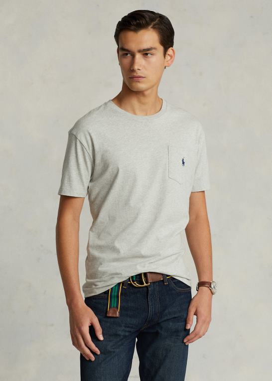 taylor lyng Mænd Ralph Lauren jersey lomme t-shirt - alle passer Z426B249