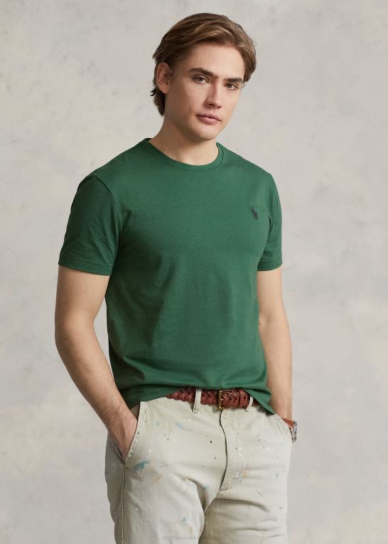 vasket skov Mænd Ralph Lauren jersey t-shirt med rund hals - alle passer Z426B169