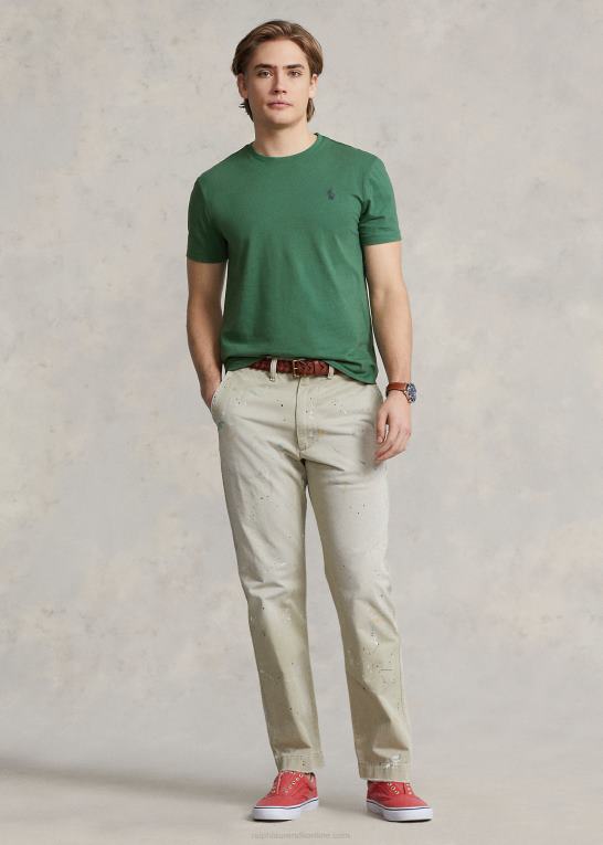vasket skov Mænd Ralph Lauren jersey t-shirt med rund hals - alle passer Z426B169