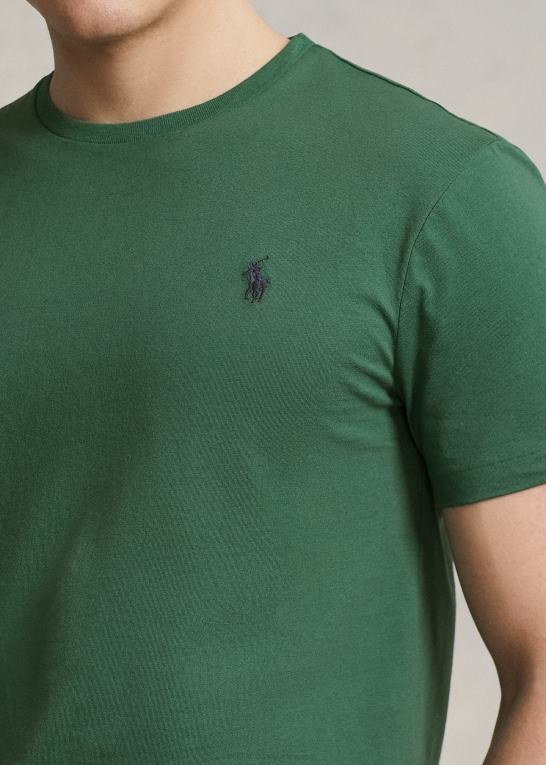 vasket skov Mænd Ralph Lauren jersey t-shirt med rund hals - alle passer Z426B169