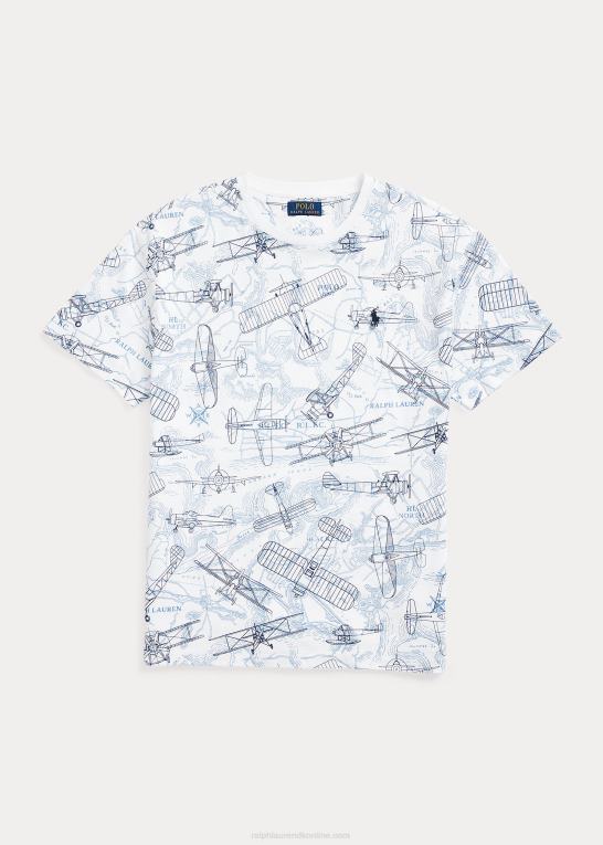 world cruiser hvid Mænd Ralph Lauren klassisk pasform flyjersey t-shirt Z426B318