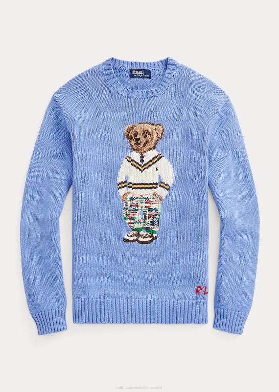 blød kongelig Mænd Ralph Lauren polobjørn bomuldstrøje Z426B835