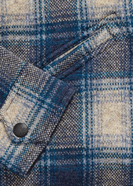 blå multi Mænd Ralph Lauren plaid uld-cashmir workshirt sweater Z426B1740