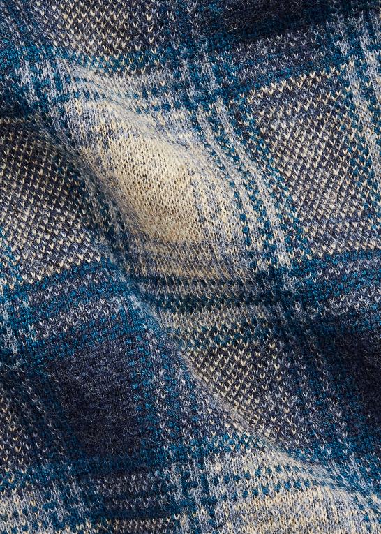 blå multi Mænd Ralph Lauren plaid uld-cashmir workshirt sweater Z426B1740