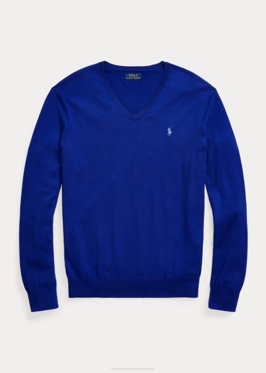 by kgl Mænd Ralph Lauren bomuldstrøje med v-hals Z426B8568