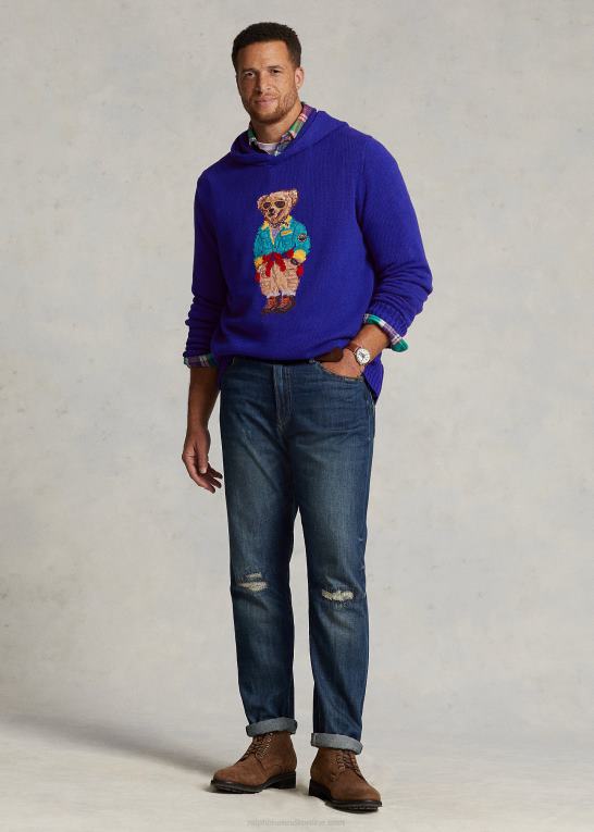 by kgl Mænd Ralph Lauren hættetrøje med polobjørn Z426B1403