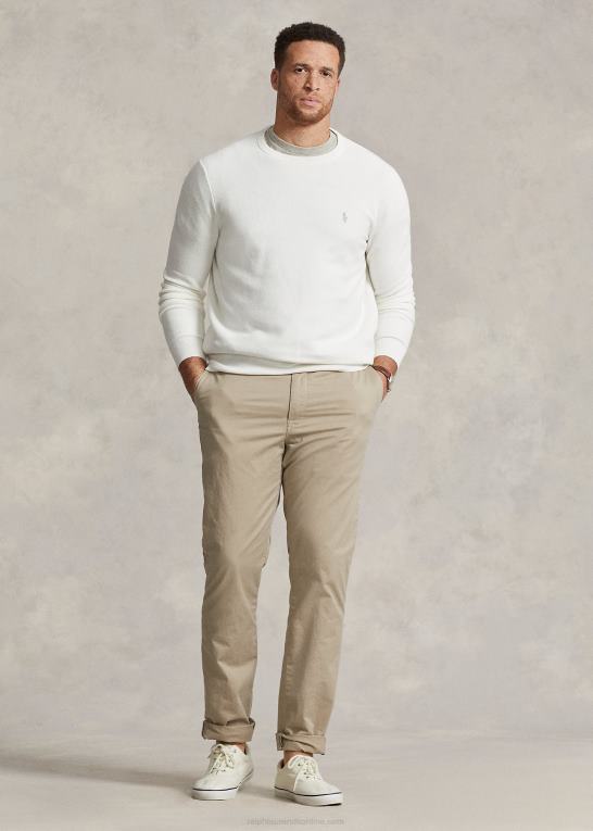 dækvask hvid Mænd Ralph Lauren mesh-strikket bomuldstrøje Z426B1894