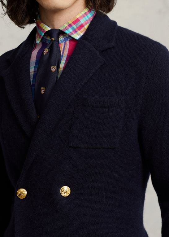 flyverflåde Mænd Ralph Lauren kashmir blazer cardigan Z426B1035
