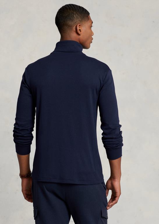 flyverflåde Mænd Ralph Lauren ribbet rullekrave i bomuldsblanding Z426B8638