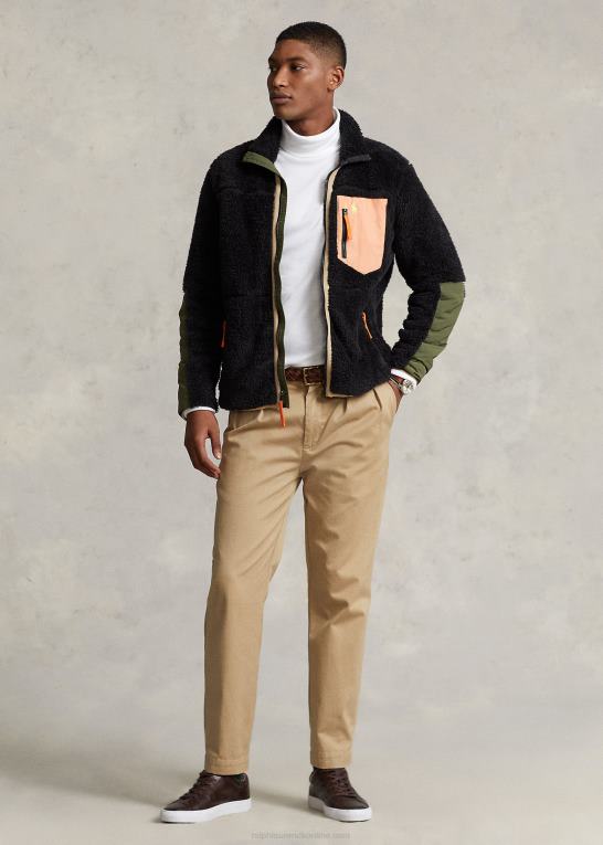 hvid Mænd Ralph Lauren ribbet rullekrave i bomuldsblanding Z426B8639