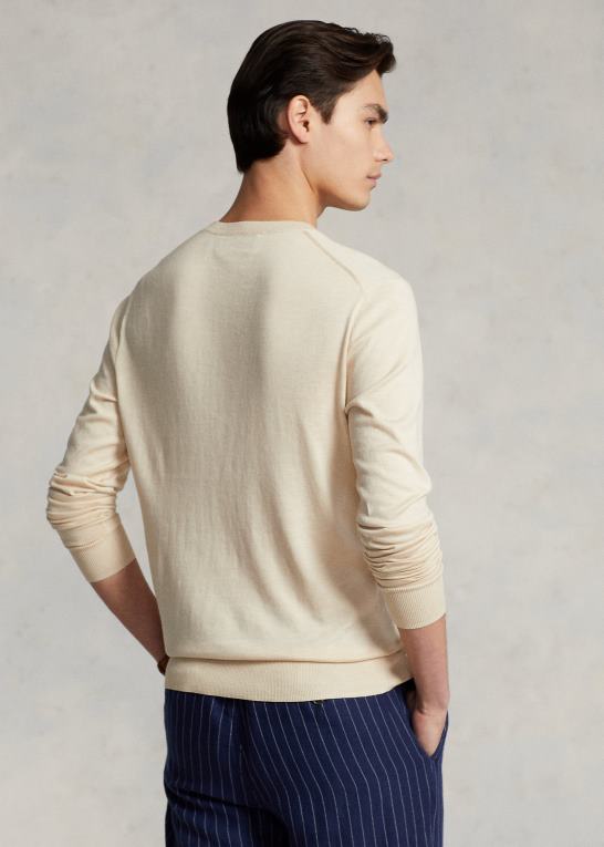 let klitlyng Mænd Ralph Lauren bomuldstrøje med rund hals Z426B1067