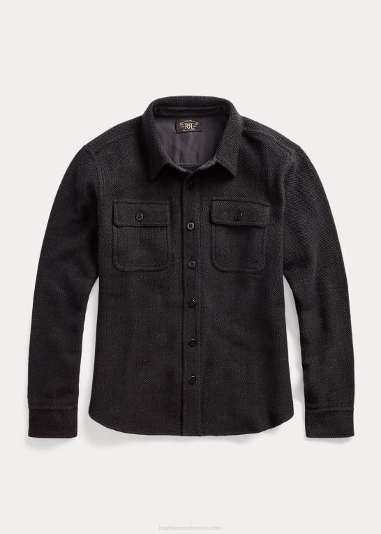 marineblå/grå lyng Mænd Ralph Lauren arbejdstrøje i bomuld Z426B1785