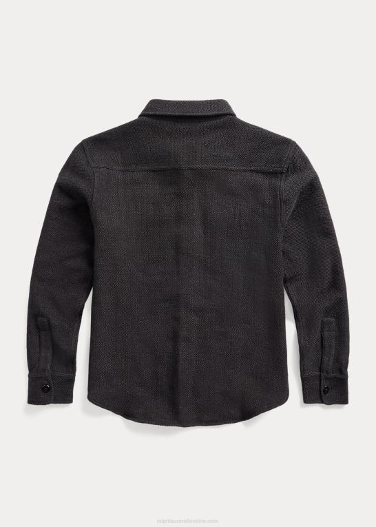 marineblå/grå lyng Mænd Ralph Lauren arbejdstrøje i bomuld Z426B1785