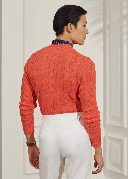 melon Mænd Ralph Lauren kabelstrikket kashmirtrøje Z426B71