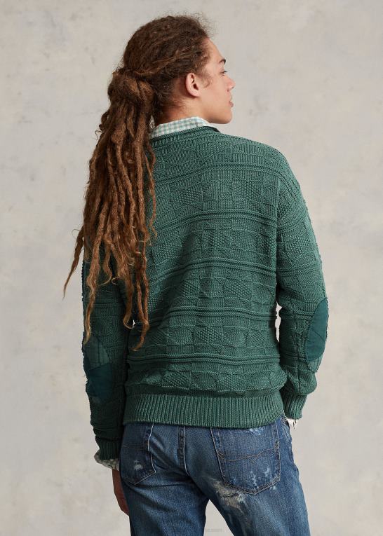 ny skovlyng Mænd Ralph Lauren flag bomuldstrøje med rullekrave Z426B129