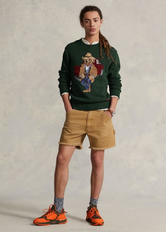 ny skovlyng Mænd Ralph Lauren polobjørn bomuldstrøje Z426B8498