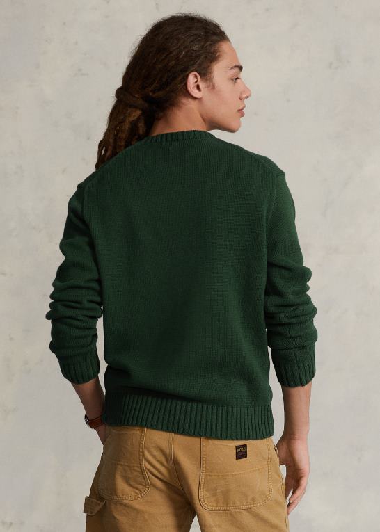 ny skovlyng Mænd Ralph Lauren polobjørn bomuldstrøje Z426B8498