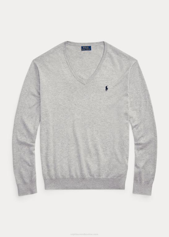 og over lyng Mænd Ralph Lauren bomuldstrøje med v-hals Z426B1316