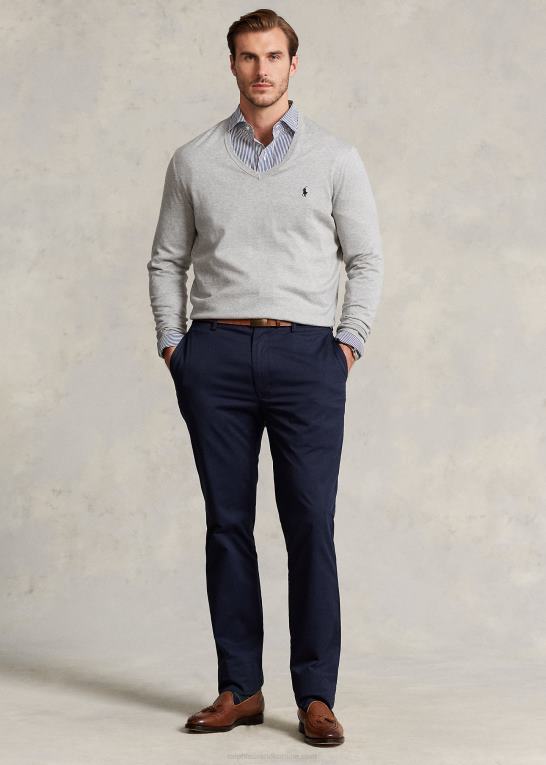 og over lyng Mænd Ralph Lauren bomuldstrøje med v-hals Z426B1316