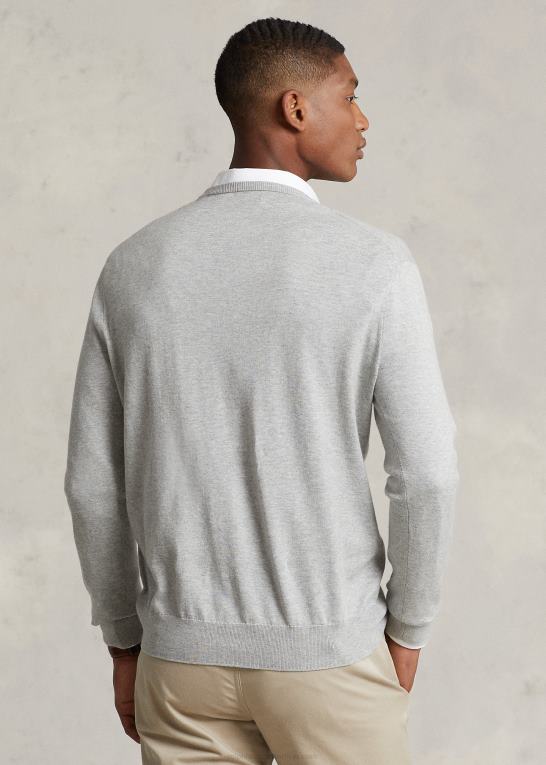 og over lyng Mænd Ralph Lauren bomuldstrøje med v-hals Z426B8565