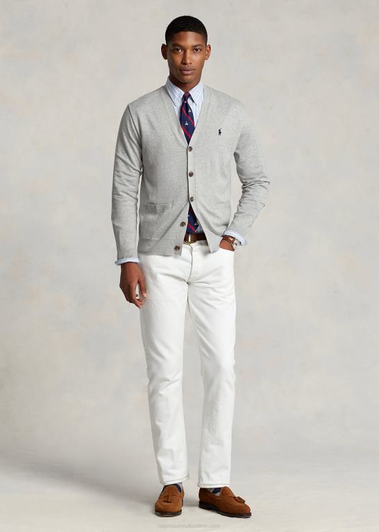 og over lyng Mænd Ralph Lauren cardigan i bomuld med v-hals Z426B397