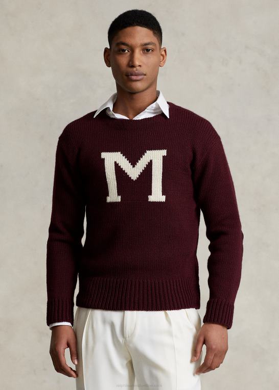 rig rubin Mænd Ralph Lauren morehouse-kollektionen "m" sweater Z426B1266