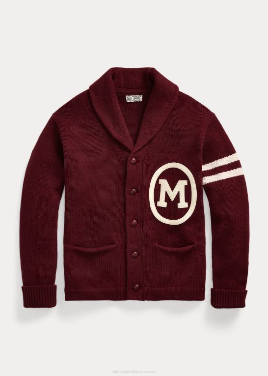rig rubin Mænd Ralph Lauren morehouse-kollektionen sjalcardigan Z426B1279