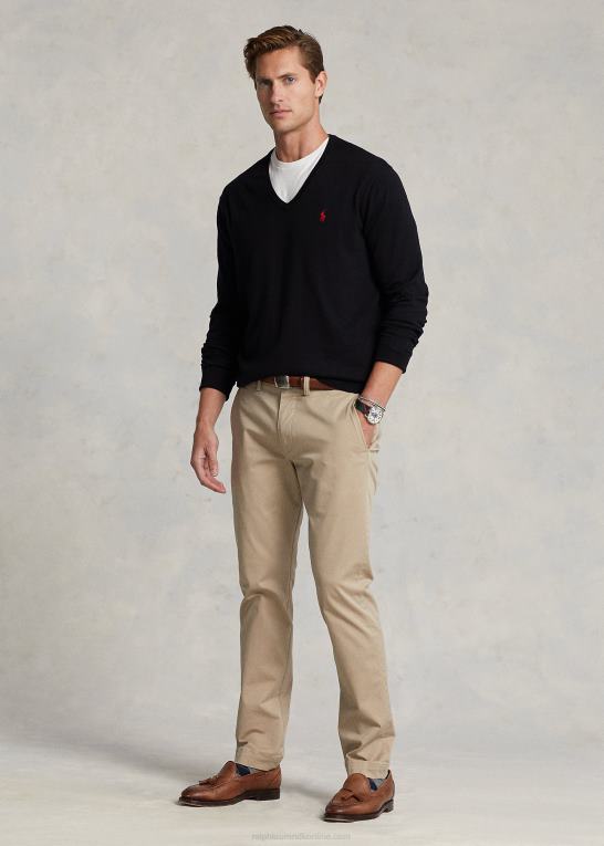 sort Mænd Ralph Lauren bomuldstrøje med v-hals Z426B8567